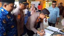 Kapolres Kampar dan Ketua Bawaslu Sambangi PPK Kampa Saat Gelar Rapat Pleno Rekapitulasi Penghitungan Suara