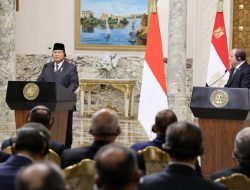 Prabowo dan Presiden Mesir Kompak Suarakan Gencatan Senjata di Palestina