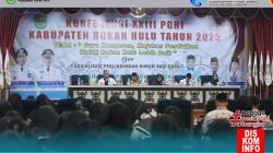 Wabup Syafaruddin Poti Buka Konferensi ke XXIII PGRI Kabupaten Rokan Hulu