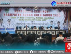 Wabup Syafaruddin Poti Buka Konferensi ke XXIII PGRI Kabupaten Rokan Hulu