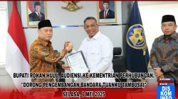 Bupati Rohul Audiensi ke Kemenhub, Dorong Pengembangan Bandara Tuanku Tambusai
