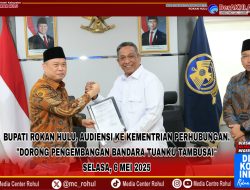 Bupati Rohul Audiensi ke Kemenhub, Dorong Pengembangan Bandara Tuanku Tambusai