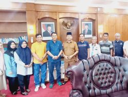 PWI Rohul Silaturahmi dengan Wabup Syafaruddin Poti Bahas Pelantikan Pengurus Baru