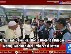 Wabup Rohul Lepas 101 JCH Kloter 11 dari Embarkasi Batam Menuju Madinah