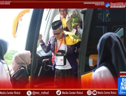 Penerbangan Hari Terakhir JCH Melalui Bandara Tuanku Tambusai Menuju Hang Nadim Batam, Didampingi Ketua GOW Rohul