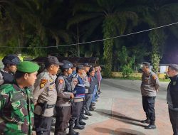Jaga Kamtibmas, Polsek Rambah Hilir Bersama Ramil 02 Rambah Gelar Patroli Antisipasi C3