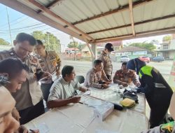 Riksakes Personil Polsek Bangkinang Barat, Sidokkes Polres Kampar Temukan Tekanan Darah dan Gula Darah yang Cukup Tinggi