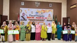 Hadir di Puncak Peringatan HUT PP-PAUD ke 68, Wabup Kampar Sampaikan Dukungan Pemda Cetak Generasi Emas dan Pendidikan 12 Tahun