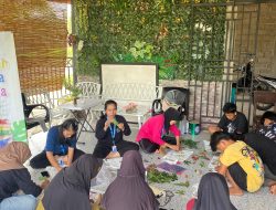 Ecoprint Untuk Bumi dan Seni: Rumah Baca NiNa dan KKN UNRI Dorong Kreativitas Anak Desa Pasir Utama