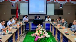 Wabup dan Sekda Kampar Rapat Bersama BPJN Riau Bahas Pembebasan Lahan Guna Gesa Pembangunan Jembatan Teratak Buluh