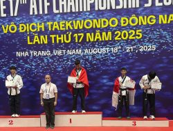 ATF 2025 Vietnam, Tiga Atlet Yunior Taekwondo Riau Raih Medali