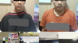 Bobol Konter HP di Simpang Tangun, Dua Pemuda Batang Samo Diamankan Polres Rohul