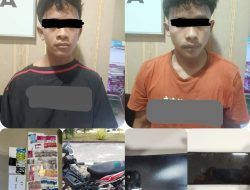 Bobol Konter HP di Simpang Tangun, Dua Pemuda Batang Samo Diamankan Polres Rohul
