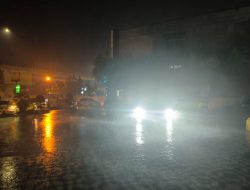 Kota Pekanbaru Hujan Deras Jelang Pelantikan Sekdaprov Riau H Syahrial Abdi