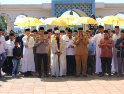 Kapolres Rohul AKBP Emil Eka Putra Sambut Kepulangan Pemenang MHQ Internasional di Islamic Centre Pasir Pengaraian