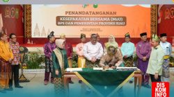 Wujudkan Satu Data Indonesia, Pemkab Rohul Teken MoU Bersama BPS di Balai Serindit Pekanbaru