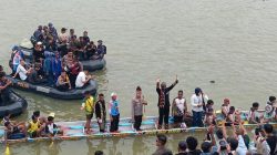 Rapper AS Melly Mike, Kapolda Riau dan Dikha Jajal Pacu Jalur Kuansing
