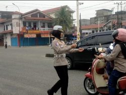 Demi Keamanan dan Kelancaran Serta Cegah Laka Lantas, Satlantas Polres Rohul Gelar Pengaturan Lalu Lintas