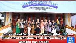 Gebyar PAUD & Lomba Membatik, Bunda PAUD Rohul: Membatik dapat Melatih Ketekunan dan Kesabaran Anak