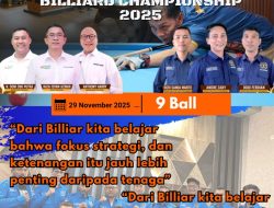 PWI Pekanbaru Gelar Billiard Championship 2025, 64 Wartawan Siap Adu Skill