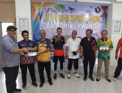 Kejuaraan Tenis Meja dan Domino PWI Riau Resmi Ditutup, Berikut Daftar Nama-nama Pemenang
