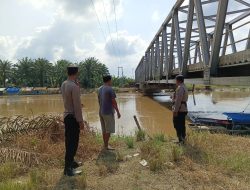 Antisipasi Potensi Banjir, Polres Rohul Intensifkan Patroli Monitoring Debit Air
