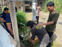 Satreskrim Polres Rohul Amankan Seorang Pemuda Curi Kabel Lampu Jalan di Simpang Supra