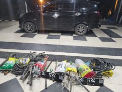 Tim Resmob Polres Rohul, Ciduk Terduga Pelaku Pencuri Kabel Tower Telkom
