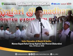 Safari Ramadhan di Masjid Al Amilin Bangun Purba, Momen Bupati Rohul Pererat Silaturahmi dan Serap Aspirasi