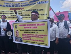 Terancam Dipecat, Puluhan Guru Honorer di Asahan Unjuk Rasa di Kantor Bupati