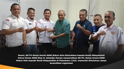 SK Plt Ketum KONI ROHUL