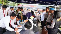 Dukung Program P4GN, Seluruh Personel Polda Riau Jalani Tes Urine Serentak