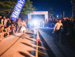 Gelar Lomba Balap Lari Malam Hari, Polres Rohul Salurkan Energi Anak Muda ke Arah Positif