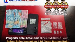 Pengedar Sabu Kota Lama Dibekuk di Kebun Sawit, Polres Rohul Amankan 1,36 Gram Barang Bukti