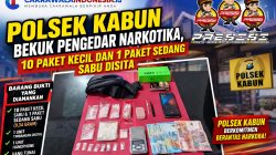 Polsek Kabun Bekuk Pengedar Narkotika, 9,34 Gram Sabu Disita