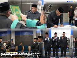 Bupati Rohul Lantik Pejabat Eselon, Posisi Sekda Sementara Ditunjuk PLH