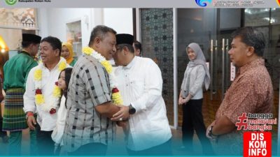 Penyambutan Bupati dan Wabup Rohul