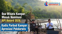 Dua Wisata Kampar Masuk Nominasi API Award 2026, Kadis Parbud Kampar Apresiasi Pokdarwis