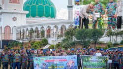 Green Policing Warnai May Day 2026, Polres Rohul Serahkan Bibit Pohon ke Serikat Pekerja