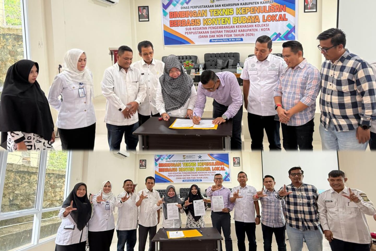 Bawaslu dan Dipersip Kampar
