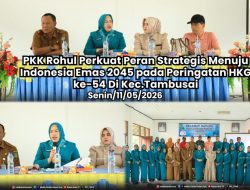 PKK Rohul Peringati HKG ke-54 di Kecamatan Tambusai, Perkuat Peran Strategis Menuju Indonesia Emas 2045