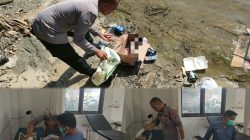 Polsek Ujung Batu Evakuasi Bayi Perempuan yang Ditemukan Tewas Mengapung di Sungai Rokan