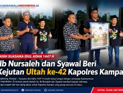 Masih Suasana Idul Adha 1447 H, Iib Nursaleh dan Syawal Beri Kejutan Ultah ke-42 Kapolres Kampar