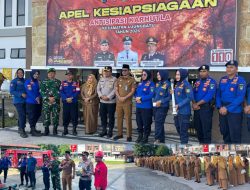 Antisipasi Musim Kemarau 2026, Forkopimcam Ujung Batu Gelar Apel Siaga dan Simulasi Pemadaman Karhutla