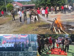Melalui Apel Siaga, Kapolsek Rokan IV Koto Bersama Forkopimcam Tegaskan Komitmen Cegah Karhutla