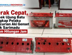 Gerak Cepat, Polsek Ujung Batu Tangkap Pelaku Pencurian Aki Genset Bank Sarimadu dalam Hitungan Jam