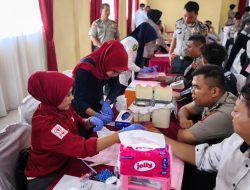 Giat Donor Darah Polres Kampar, dr. Rica Amalia: Setetes Darah Kita, Nyawa Bagi Sesama