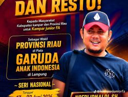 Kampar Junior FA Wakili Riau di Piala Garuda Anak Indonesia Seri Nasional Lampung, Manajer: Biaya Jadi Kendala Kami