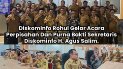 33 Tahun Mengabdi di ASN, Air Mata Haru Warnai Perpisahan Purna Bakti Sekretaris Diskominfo Rohul H. Agus Salim