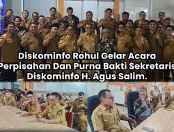 33 Tahun Mengabdi di ASN, Air Mata Haru Warnai Perpisahan Purna Bakti Sekretaris Diskominfo Rohul H. Agus Salim